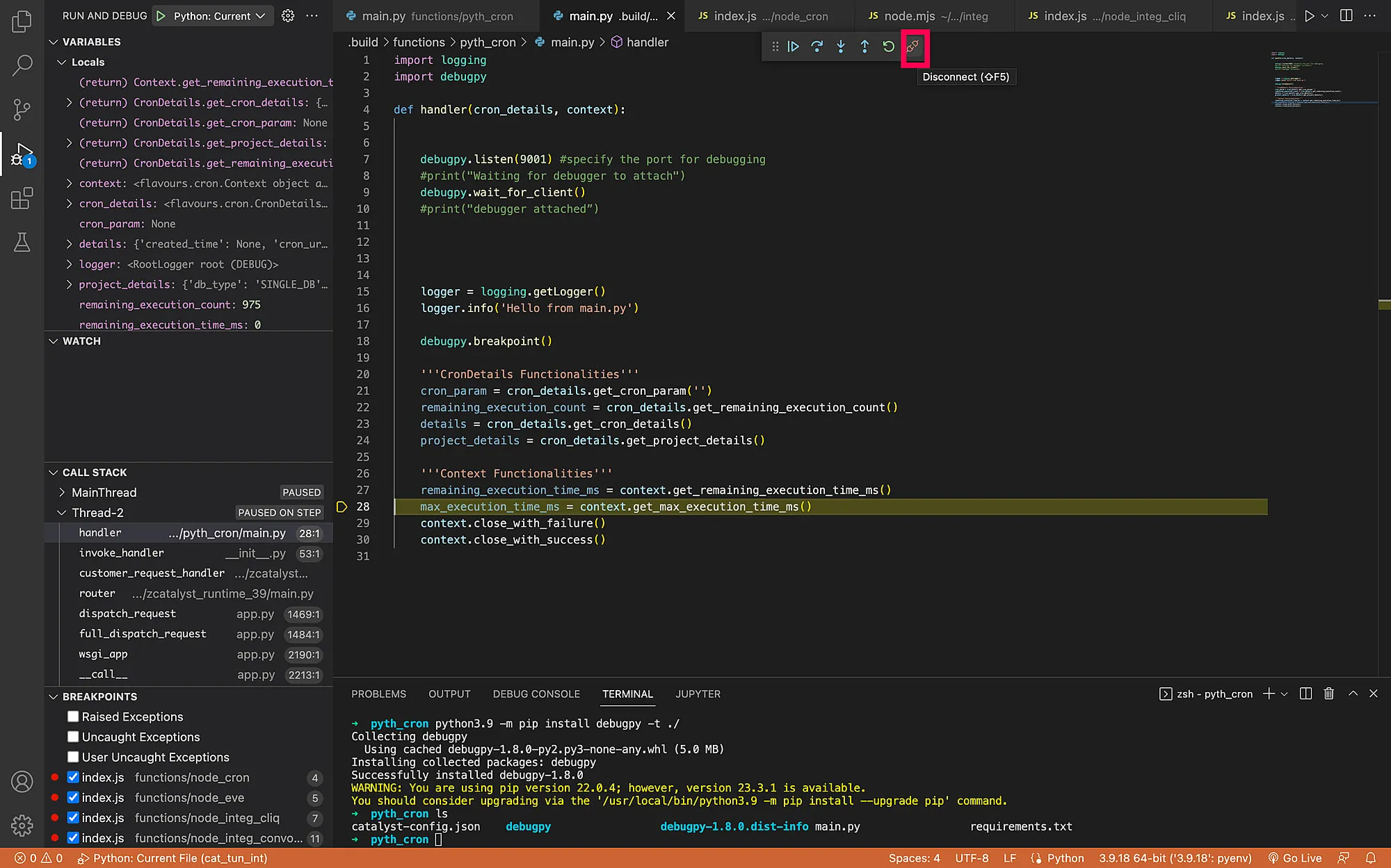 catalyst_tunneling_debug_vscode_start_debugging_py_alone