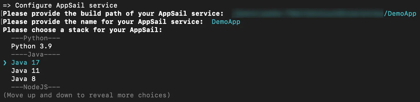 Deploy AppSail