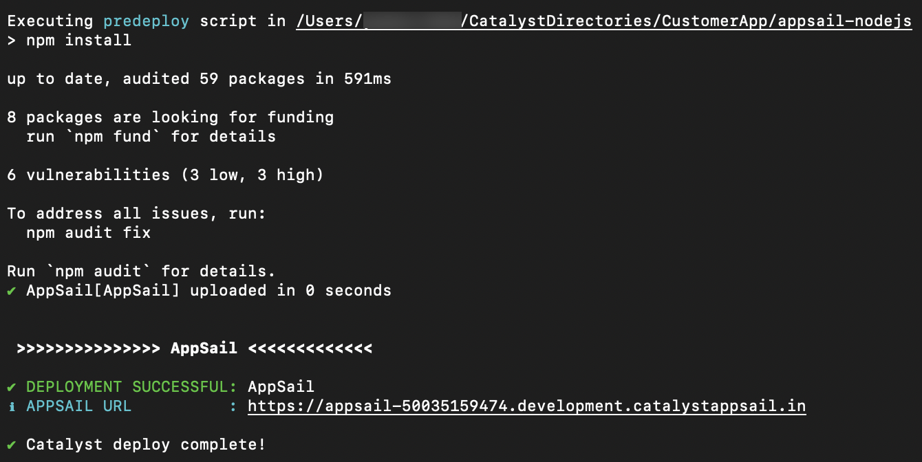 Deploy AppSail