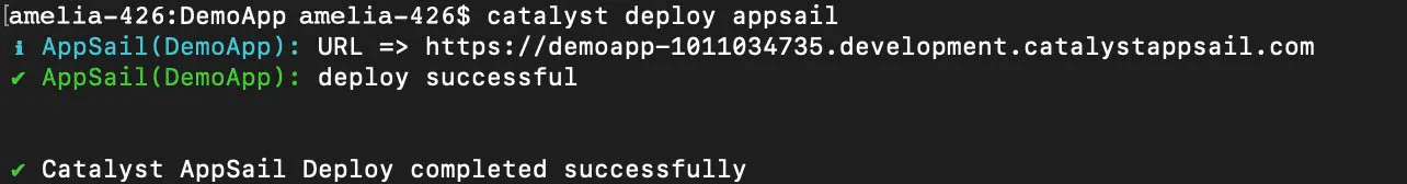 Deploy AppSail