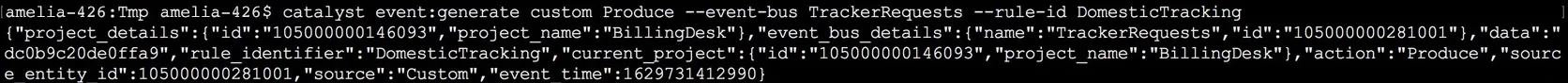 Custom Event Payload Generation