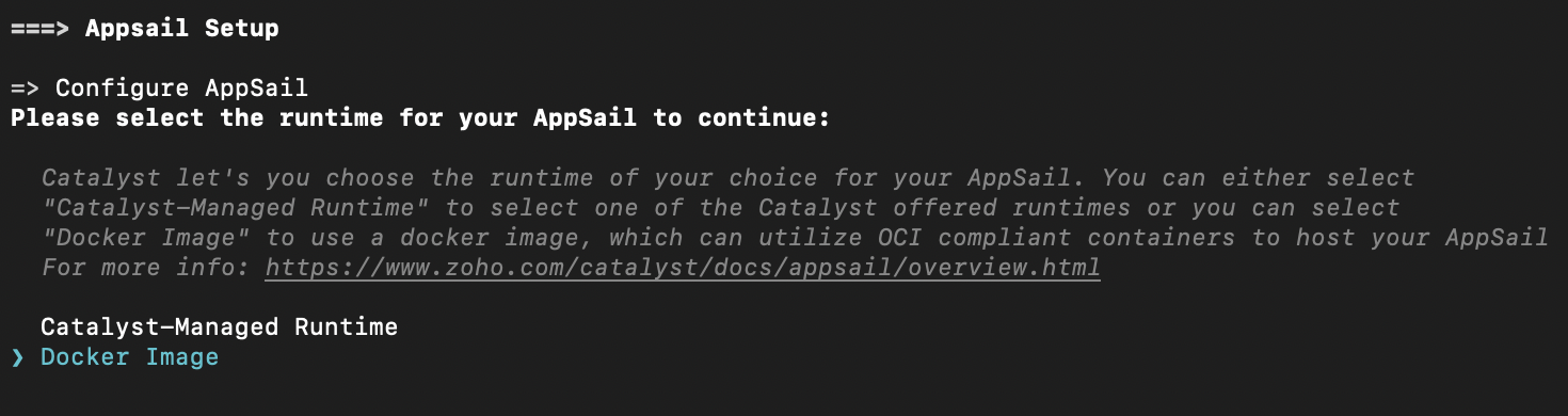 catalyst_cli_appsail_init_1