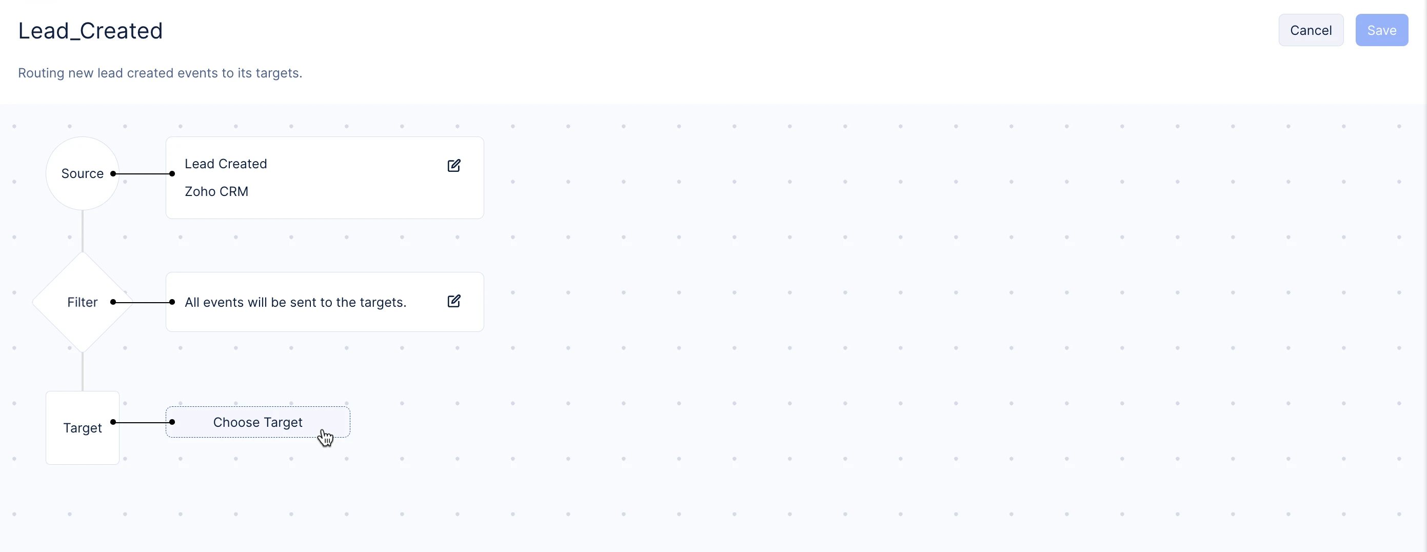 Creating a target for rule