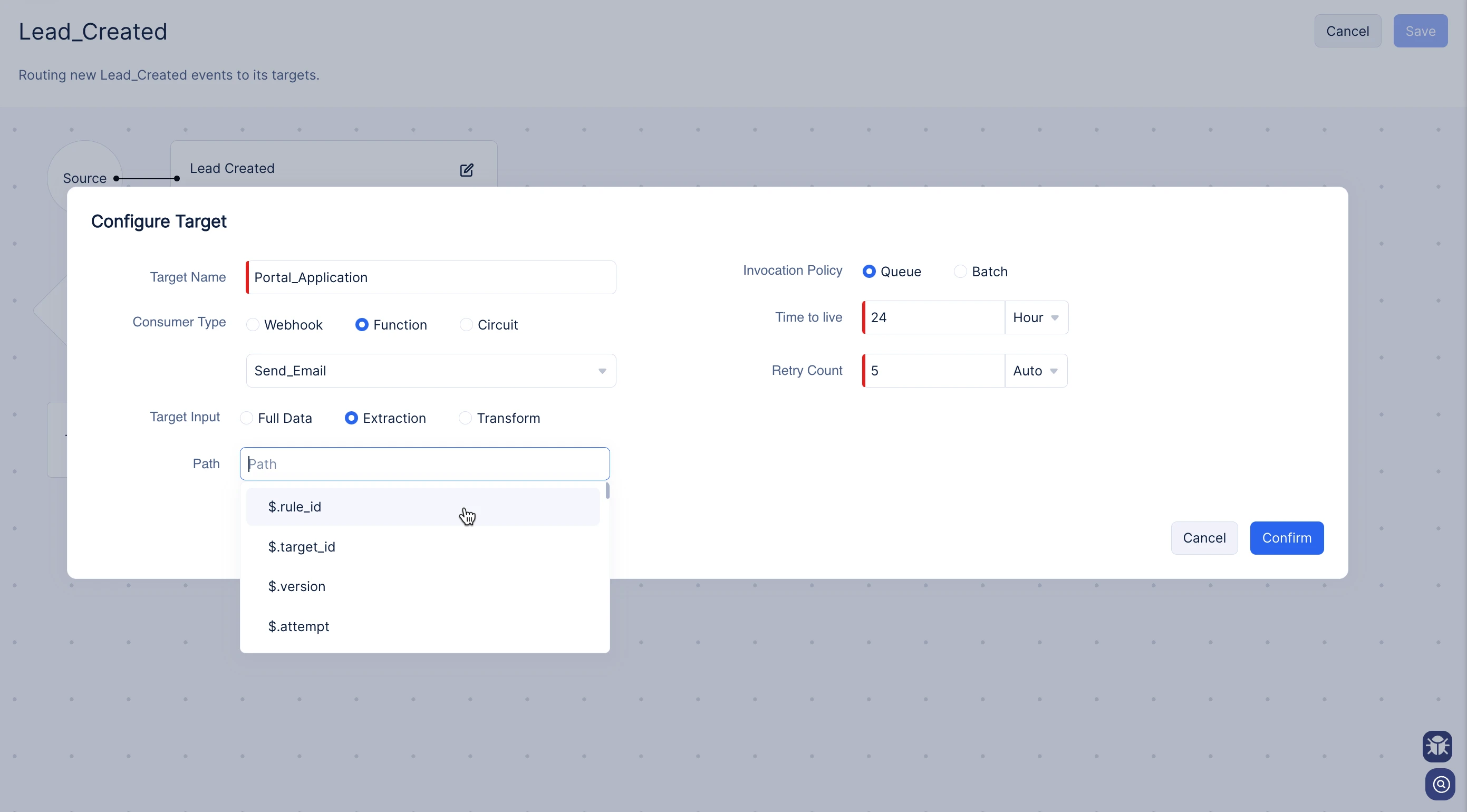 Extracting a key from the event body