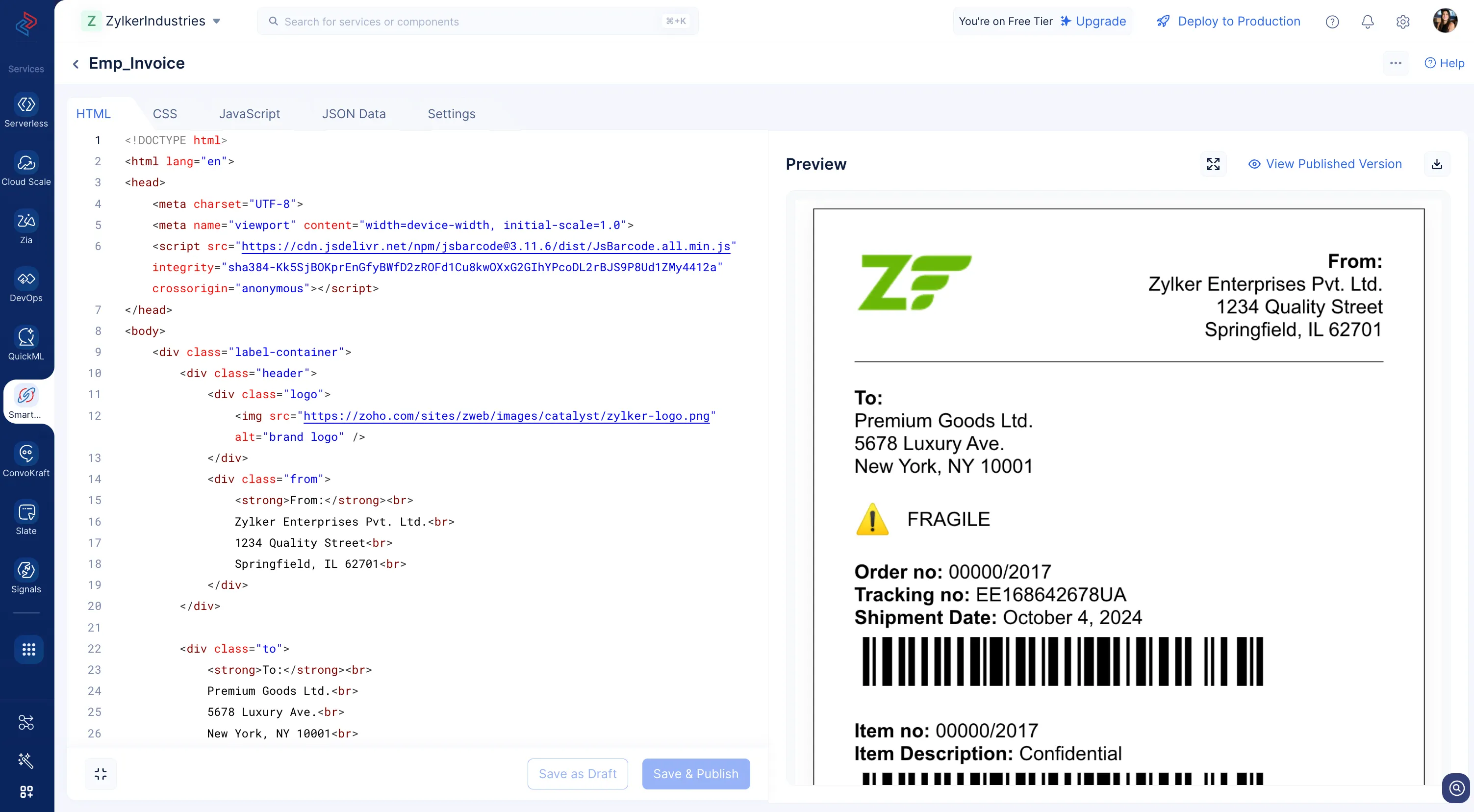 catalyst_smartbrowz_templates_code_view