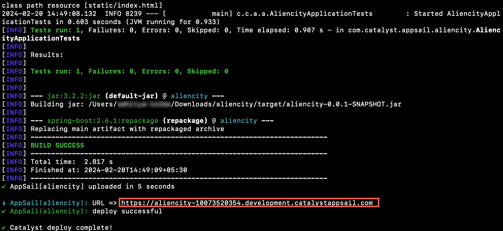 catalyst_alcity_appsail_spring_deploy_cli