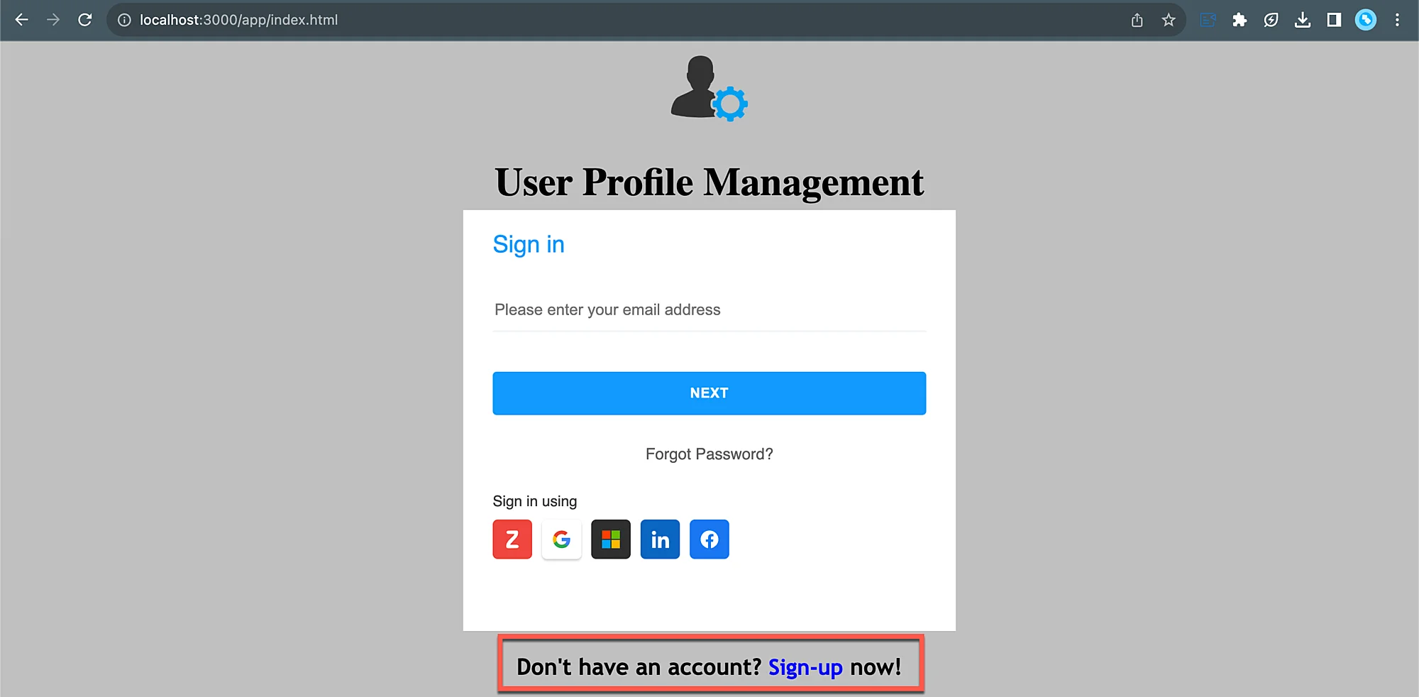 signup