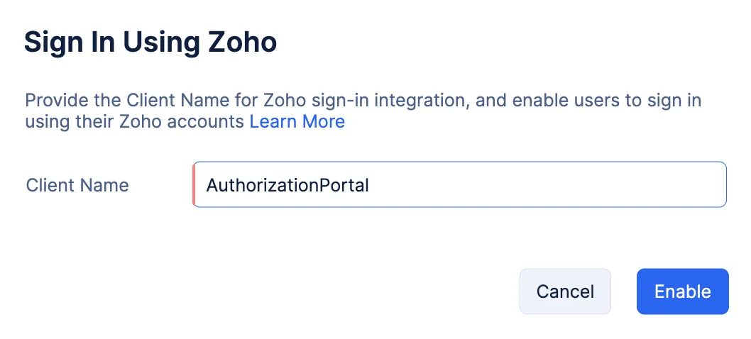 catalyst_authentication_social_login_zoho_configuring