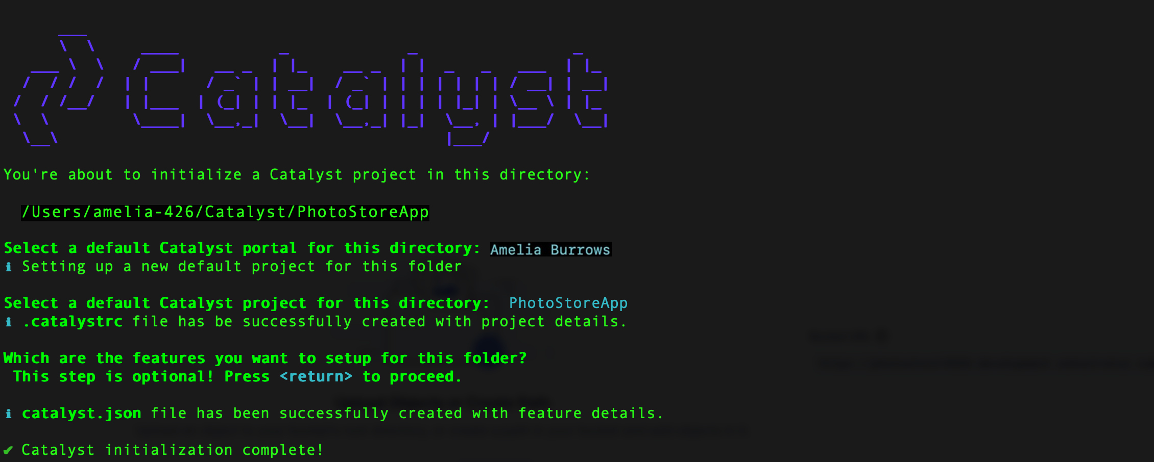 catalyst_tutorials_photostore_cli_init_cmpltd