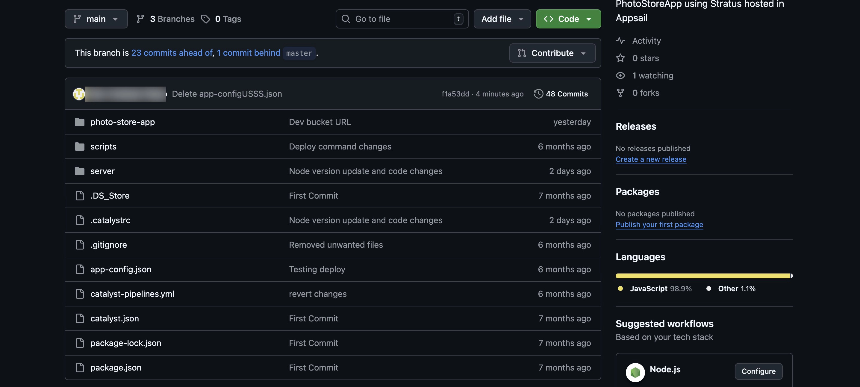 catalyst_tutorials_photostore_stratus_github_first_deploy
