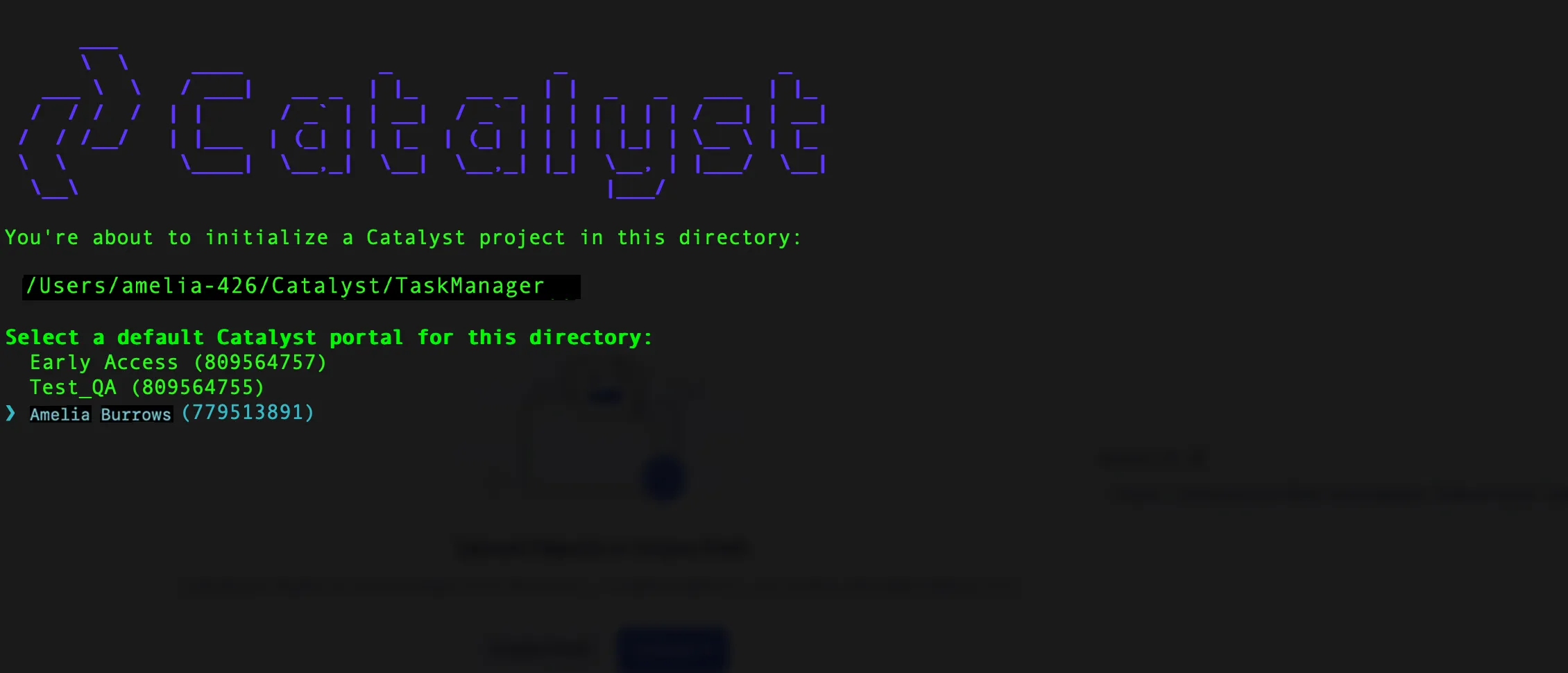 catalyst_tutorials_nosql_taskmanager_cli_init_portal