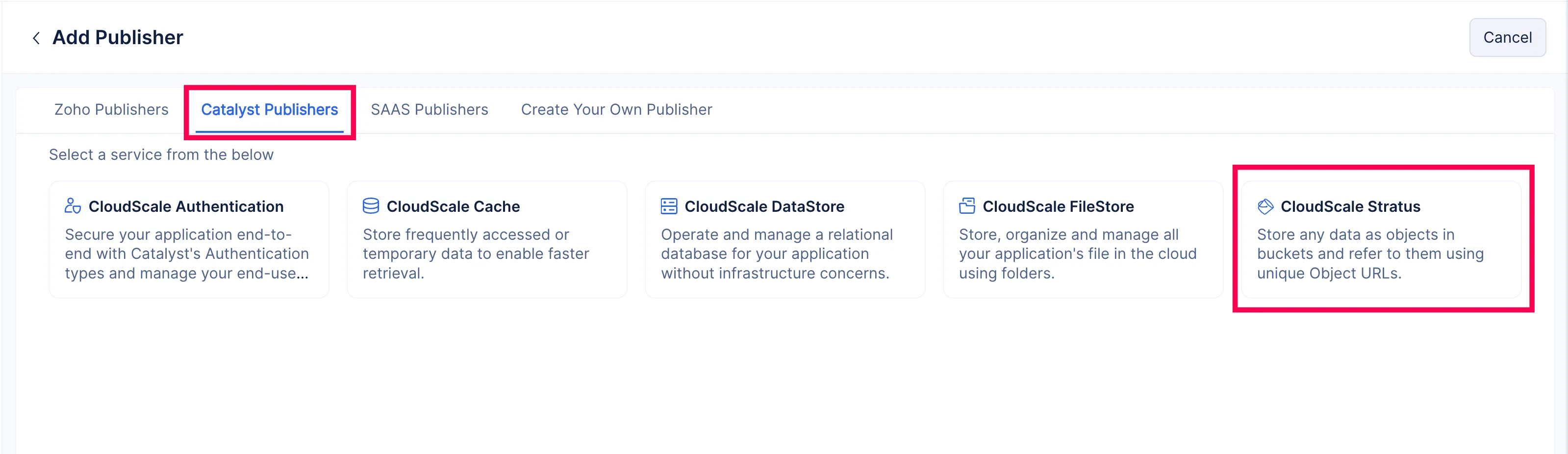 Select Zoho Books